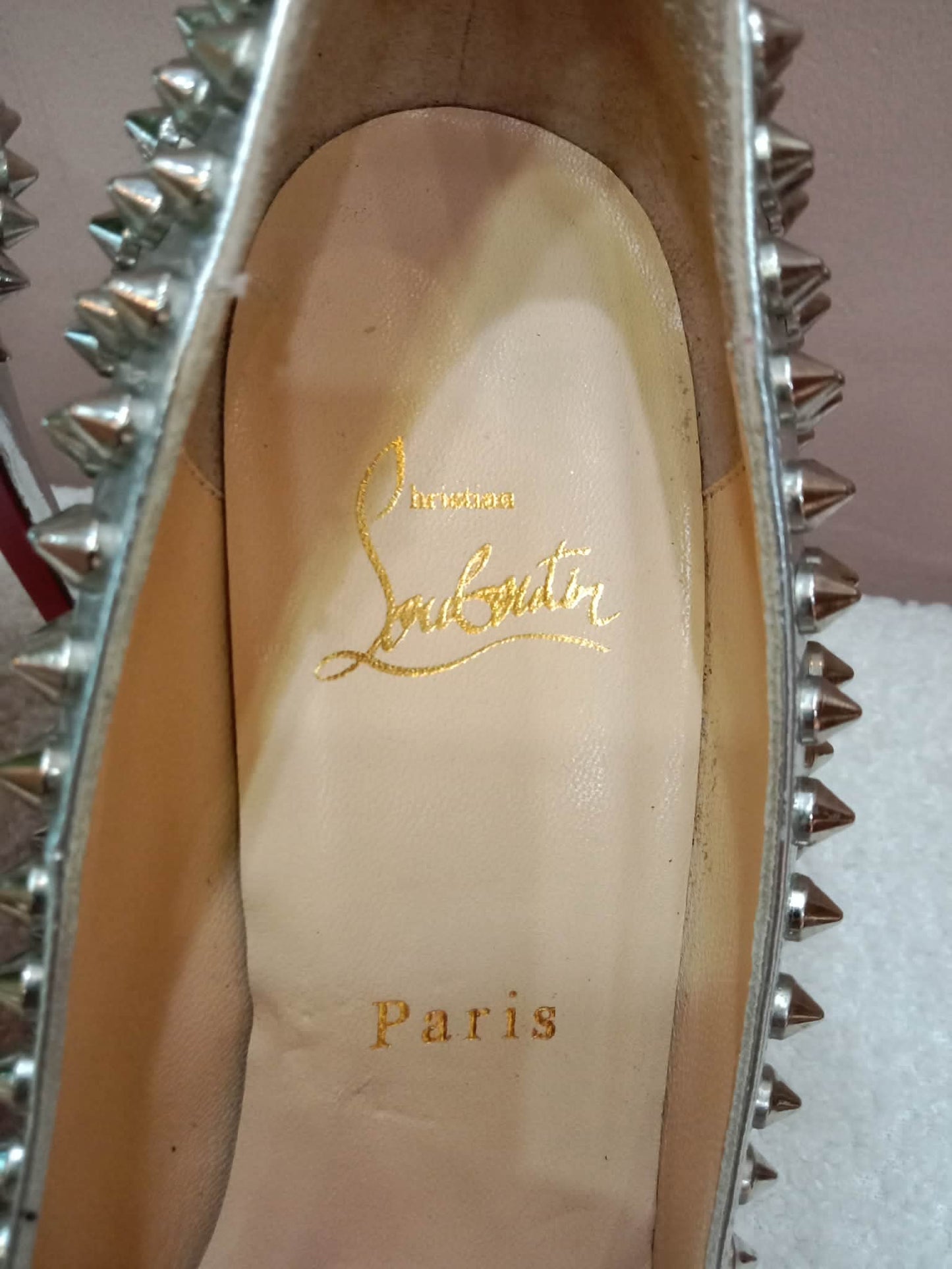 Christian Louboutin Condora Spikes Pumps Size 37