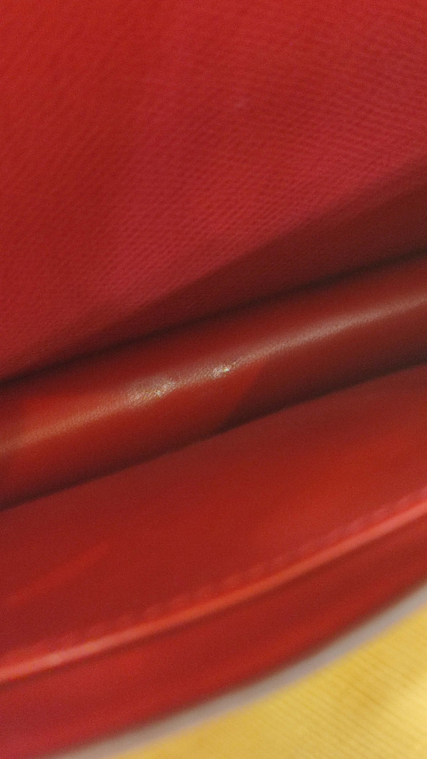 Hermes Constance 18 Red Courchevel Stamp Y Circle 1995