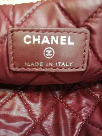 Chanel Colorblock Patchwork O-Case Clutch Lambskin Series 22