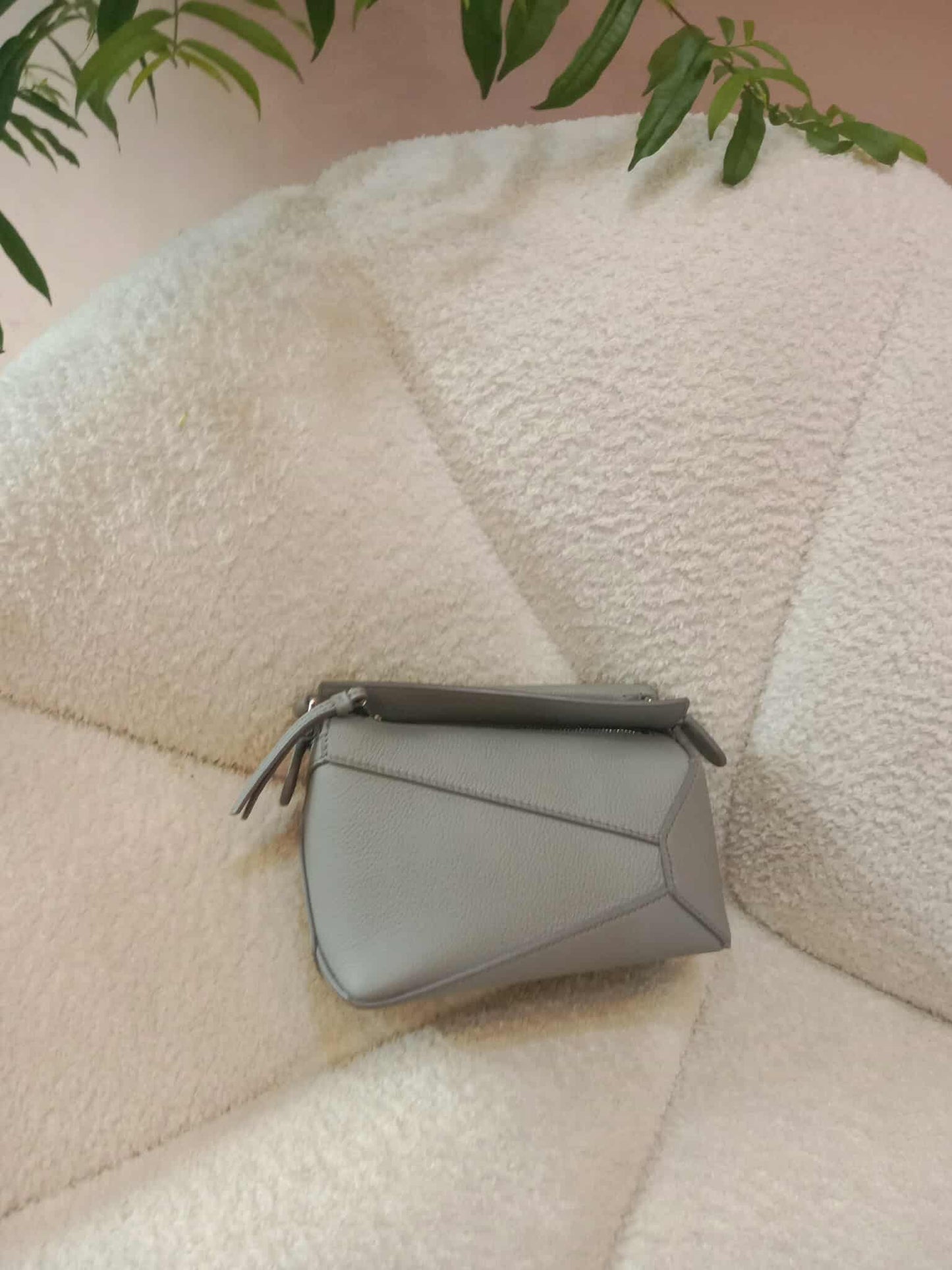 Loewe Puzzle Bag in Pearl Gray