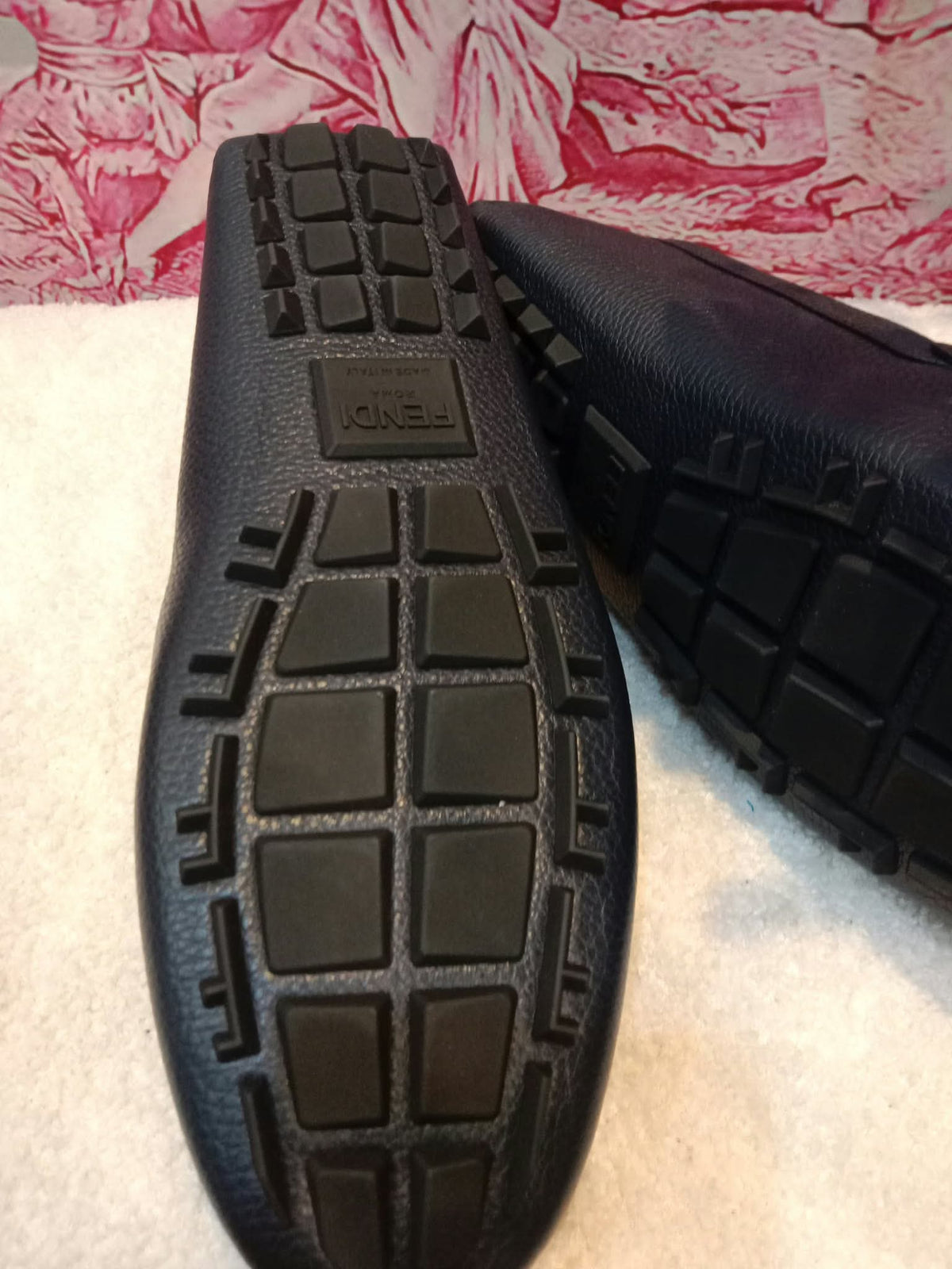Fendi O'Clock Driving Loafers Black Size 9