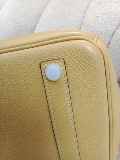 Hermes Birkin 35 Jaune Poussin Togo Stamp M Square 2009