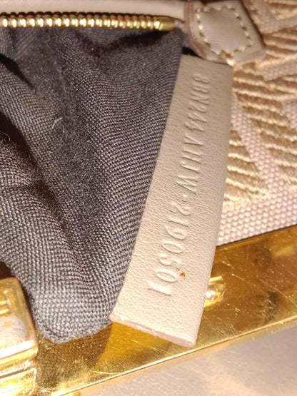 Fendi Peekaboo Grey Leather Mini