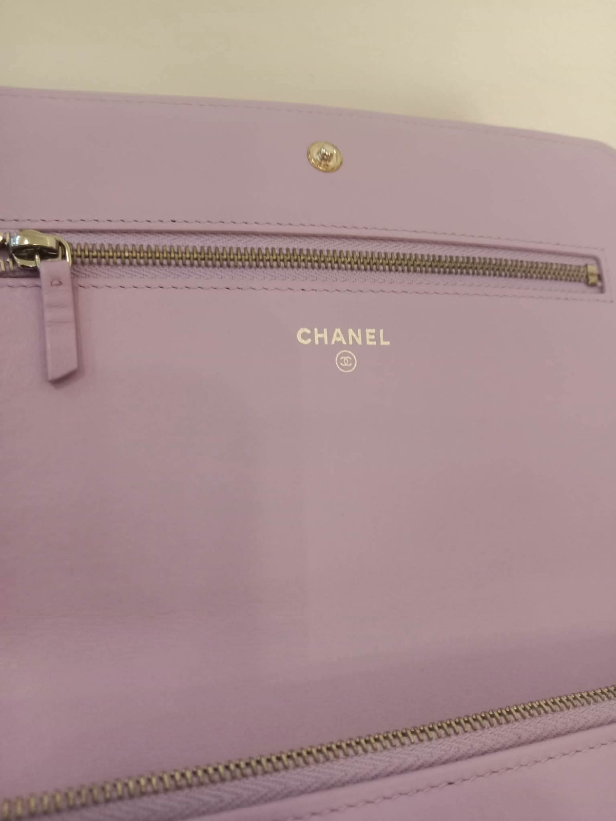 Chanel Boy Flap Wallet on Chain Crocodile Lavender Series 20
