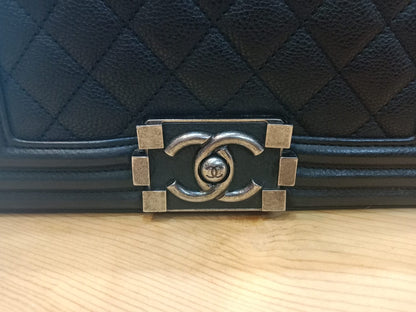 Chanel Le Boy Bag Black Caviar Small Series 23