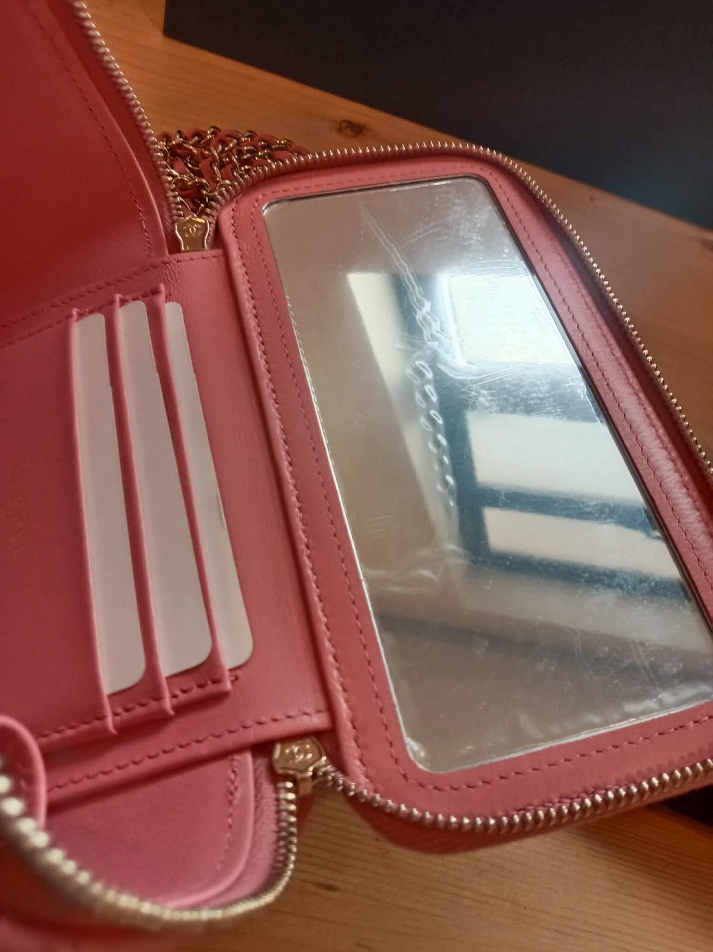 Chanel Vanity Tophandle Lambskin Pink Microchipped