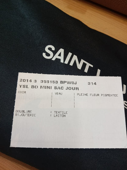 Saint Laurent Sac De Jour Taupe Grained Leather