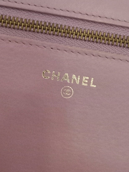Chanel Boy Flap Wallet on Chain Crocodile Lavender Series 20