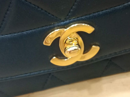 Chanel Diana Black Lambskin Series 2