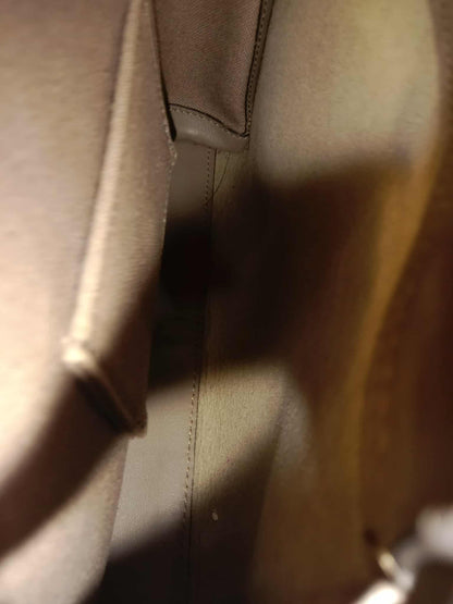 Fendi Peekaboo Grey Leather Mini