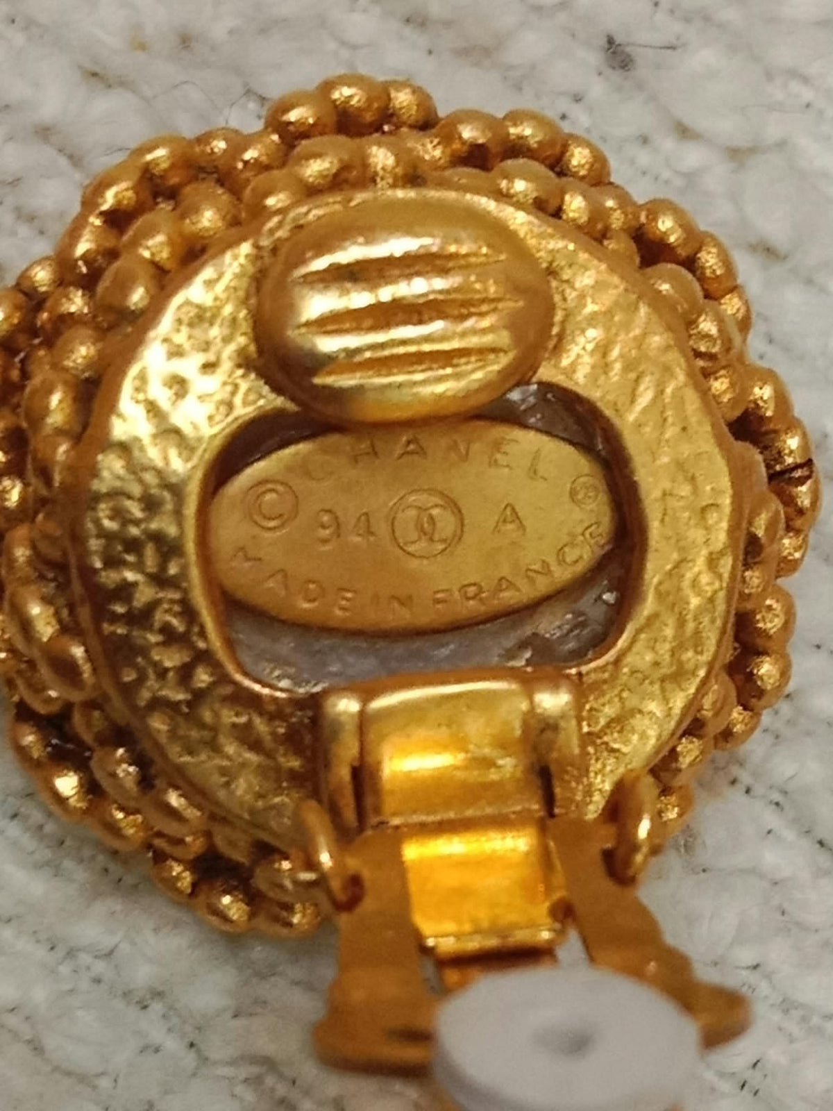Chanel Vintage Gold-Tone Earrings 94P Collection