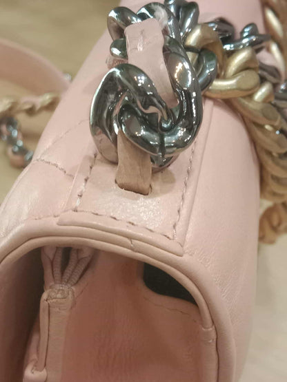 Chanel 19 Wallet on Chain Peach in Quilted Lambskin Microchipped