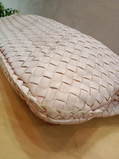 Bottega Veneta Intrecciato Hobo Bag Pink