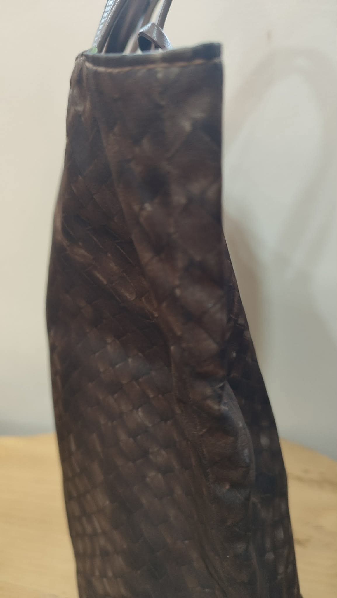 Bottega Veneta Nylon Tote Bag Brown