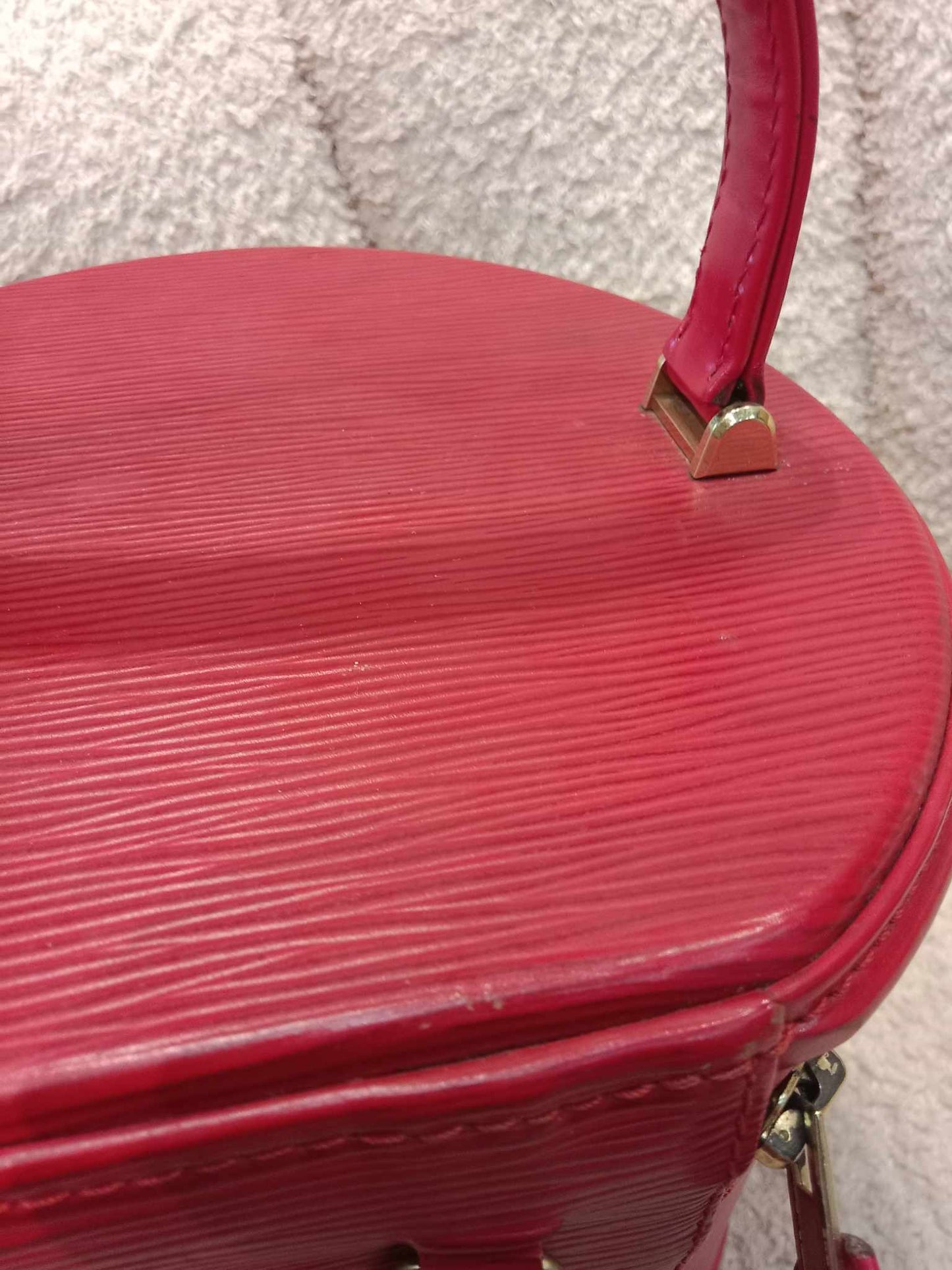 Louis Vuitton Red Epi Cannes Vanity Case