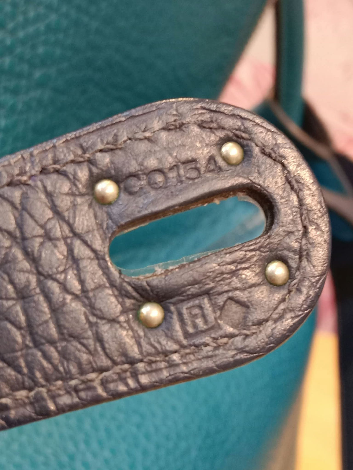 Hermes Lindy 30 Clemence Bleu Izmir Stamp R 2014