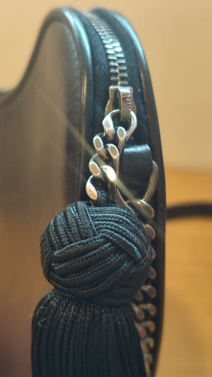 YSL Heart Black Slingbag