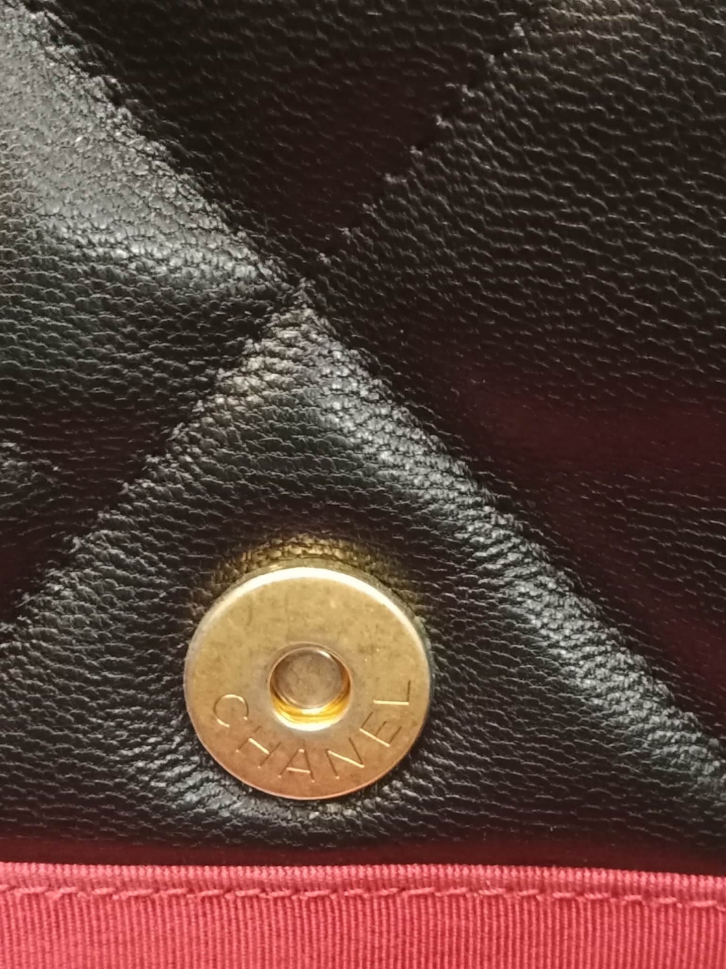 Chanel 19 Lambskin Large Black Series30