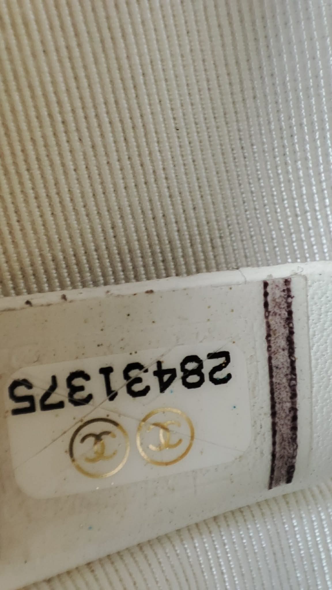 Chanel OCase Croc Embossed White Series 28