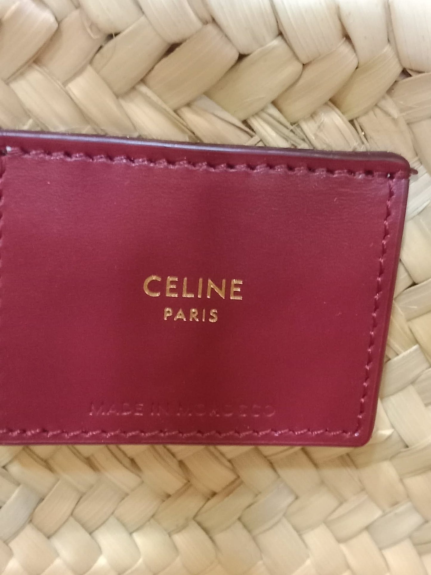Celine Triomphe Panier Basket Purple Bag