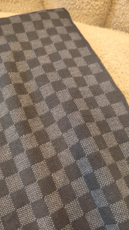 Louis Vuitton Damier Graphite Wool Scarf