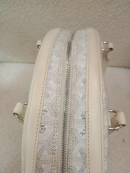 Goyard Saint Jeanne Bowler Bag White
