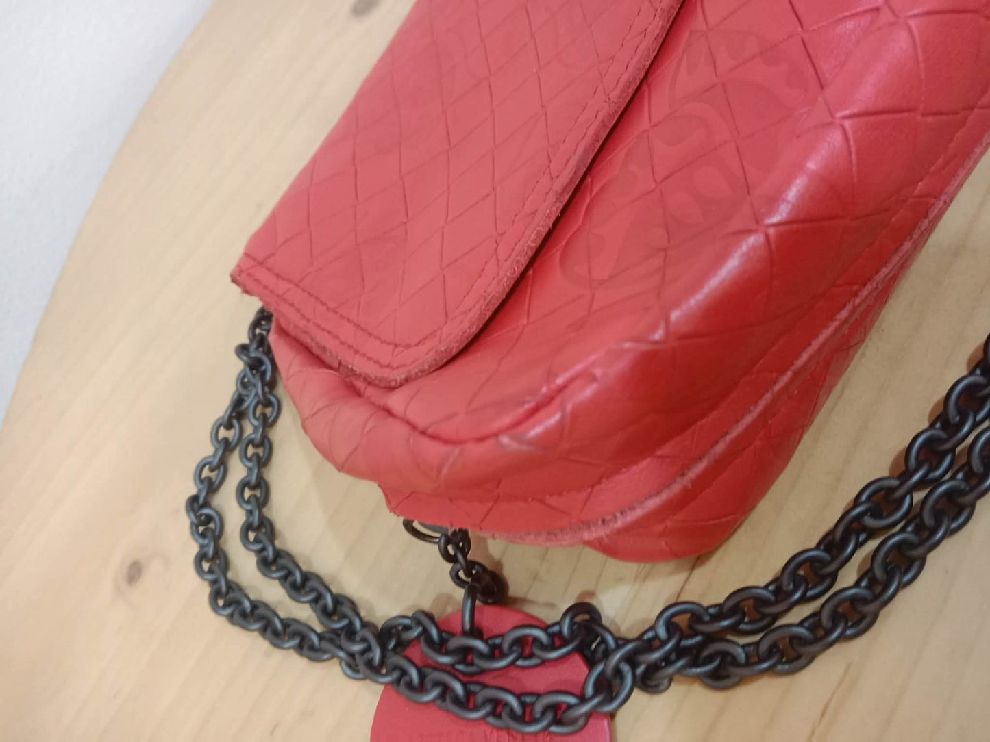Bottega Veneta Olympia Nappa Butterfly Leather Bag Red