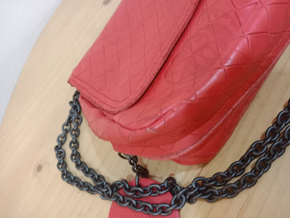 Bottega Veneta Olympia Nappa Butterfly Leather Bag Red