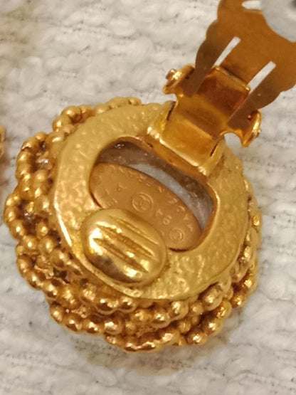 Chanel Vintage Gold-Tone Earrings 94P Collection