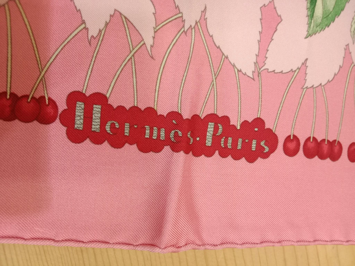 Hermes Les Merises Silk Scarf designed by Antoine de Jacquelot