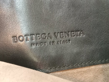 Bottega Veneta Intrecciato Messenger Bag Black