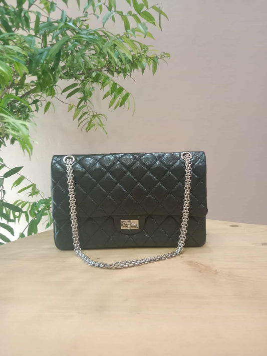 Chanel 2.55 Reissue Double Flap Bag Black Large Series 12