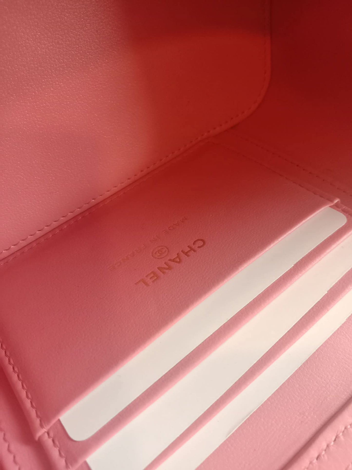 Chanel Vanity Tophandle Lambskin Pink Microchipped