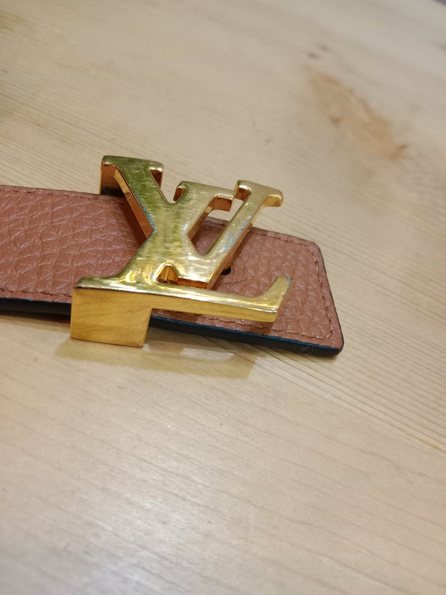 Louis Vuitton Taurillion Calfskin 30mm Reversible Belt Brown/Black