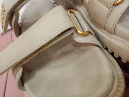 Christian Dior Dioract Sandals Beige Size 37