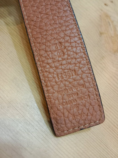 Louis Vuitton Taurillion Calfskin 30mm Reversible Belt Brown/Black