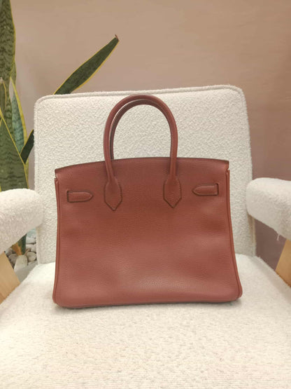 Hermes Birkin 30 Ardennes Noisette Stamp I Square 2005