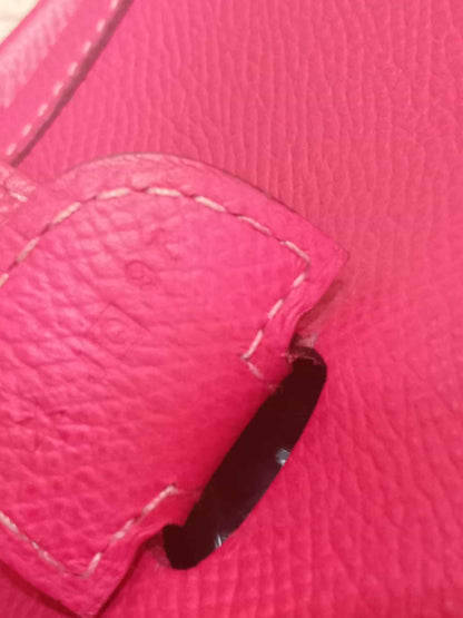 Hermes Evelyne Rose Tyrien Epsom PM Stamp Q Square 2013