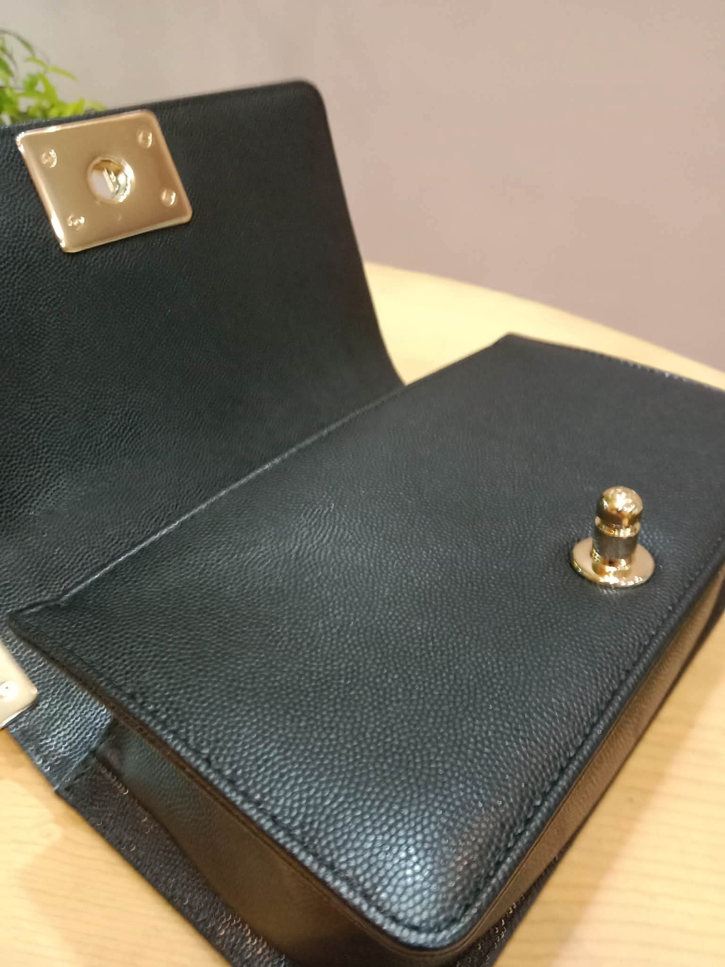 Chanel Le Boy Flap Caviar Small Black Series 23