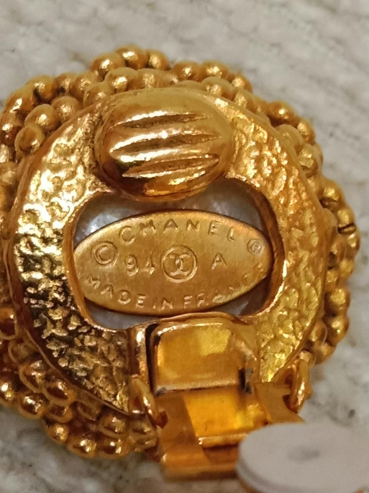 Chanel Vintage Gold-Tone Earrings 94P Collection