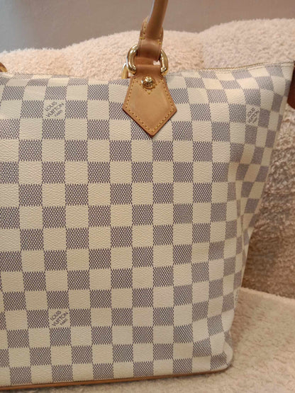 Louis Vuitton Damier Azur Saleya MM Handbag