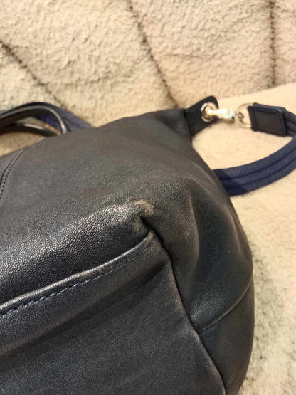 Longchamp Leather Blue Medium Limited Edition Bag