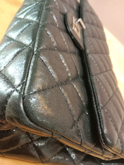 Chanel Reissue Flap Bag Iridescent Aged Calfskin Black Series 12