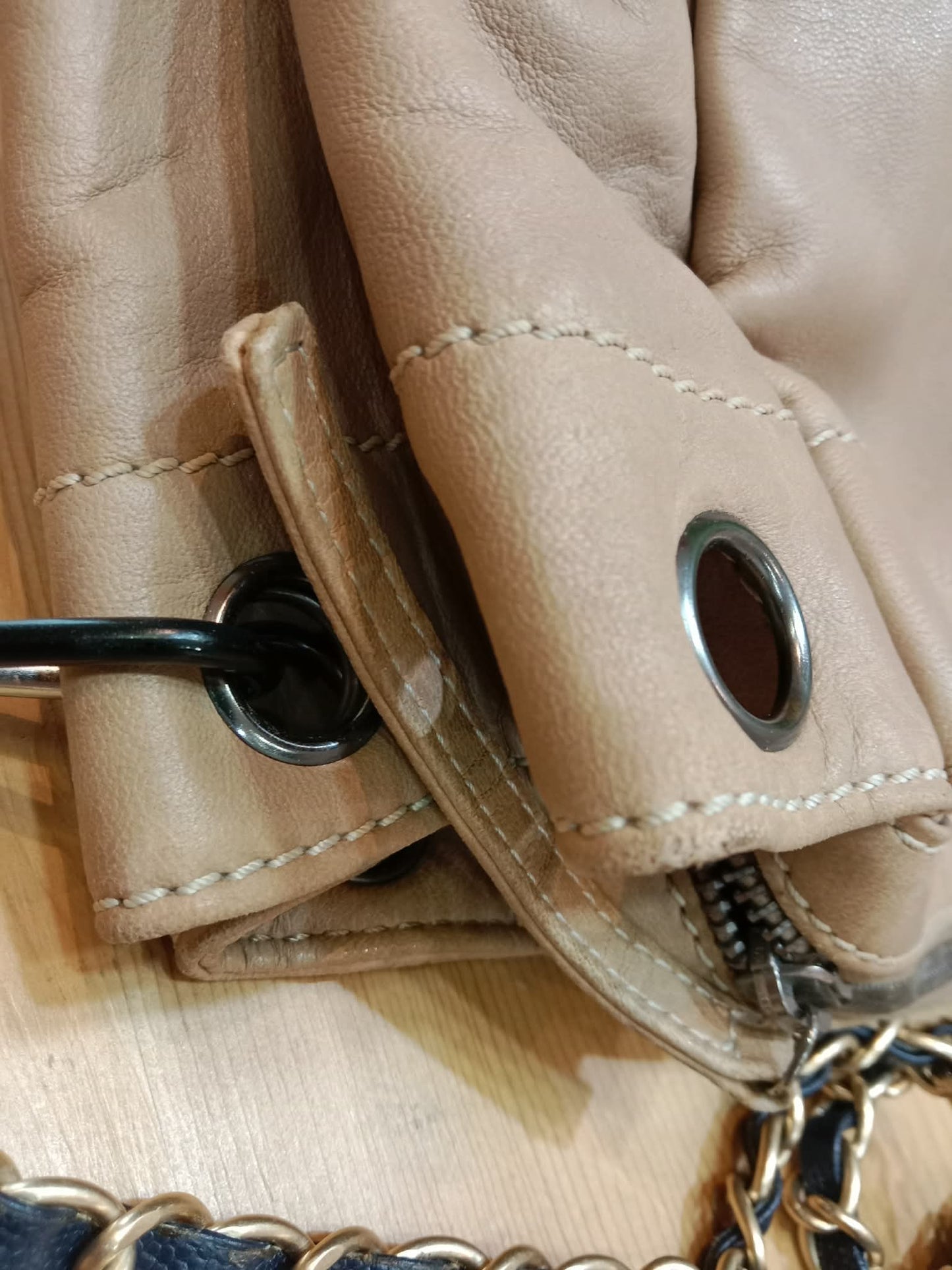 Chanel LAX Accordion Beige Lambskin Series 8