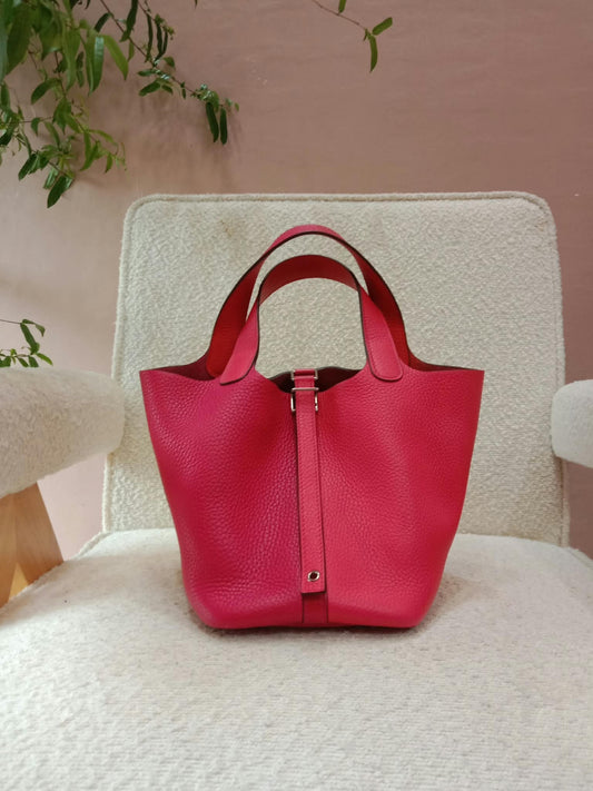Hermes Picotin 18 Clemencec Rose Extreme Stamp Y 2020
