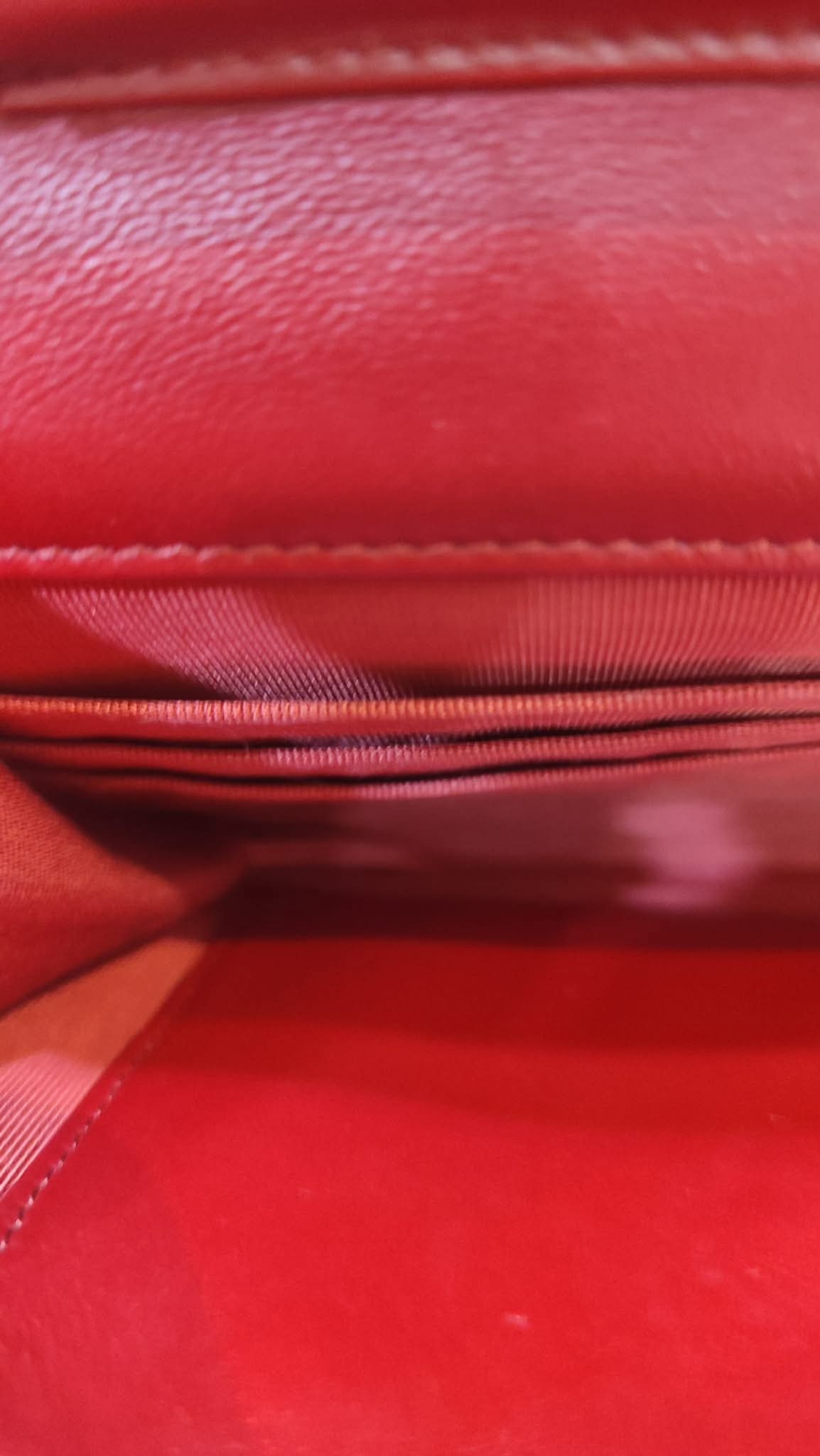 Chanel Wallet on Chain Red Lambskin Series 16