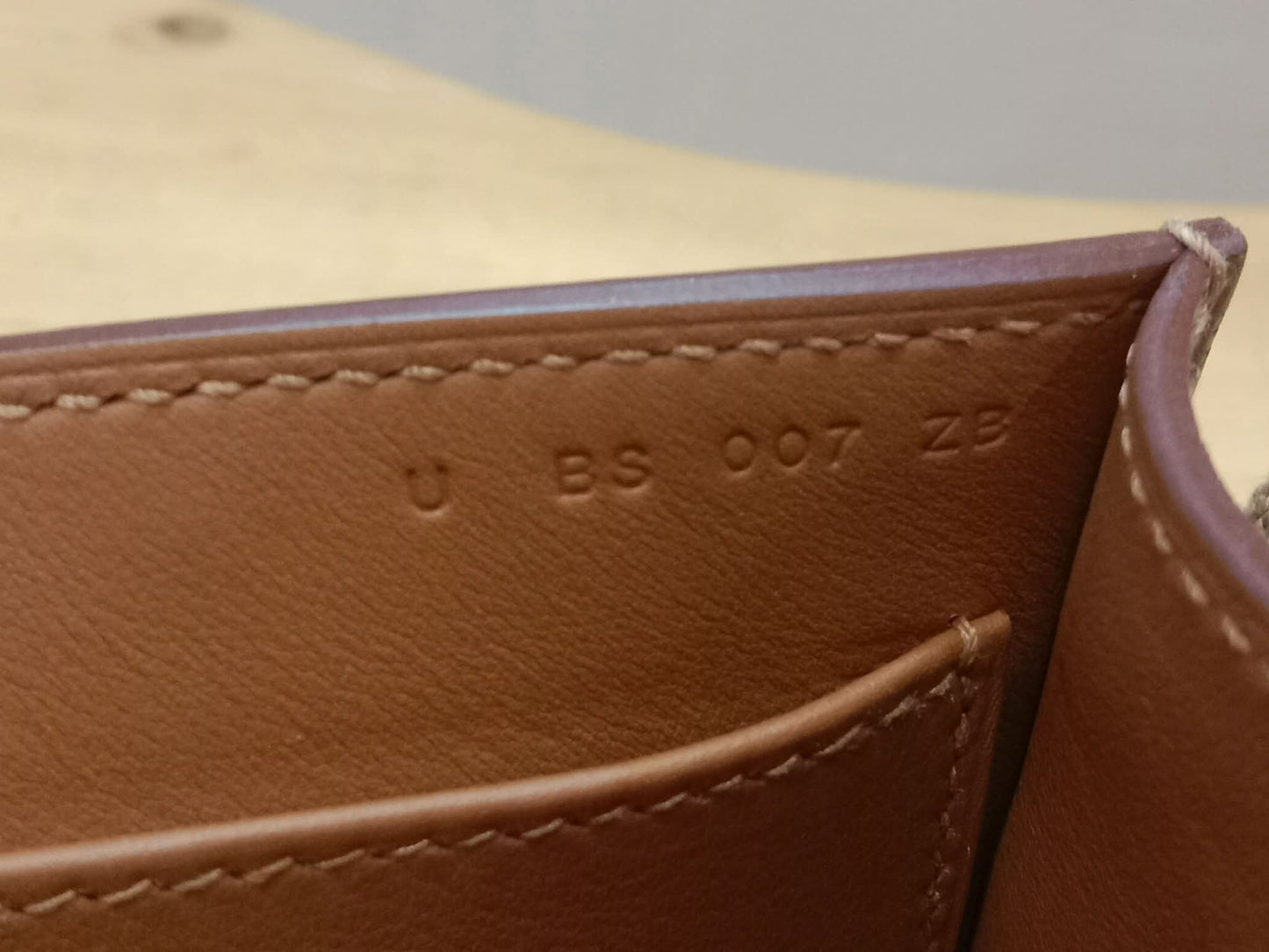Hermes Geta Chevre Mysore/Swift Etoupe GHW Stamp U 2022