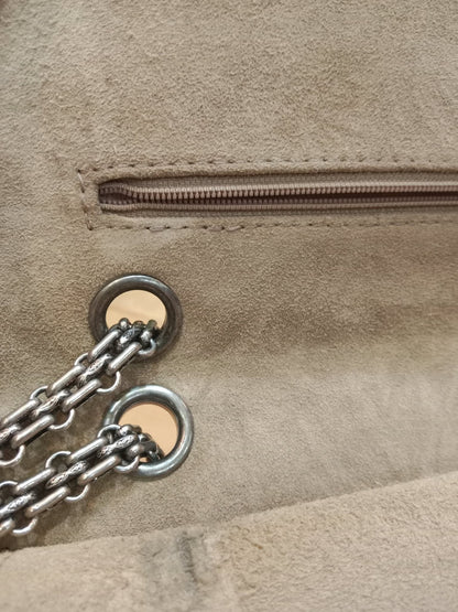Chanel 2.55 Reissue Flap Bag Beige Suede Series 10