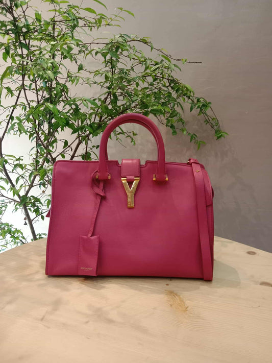 YSL Smooth Calfsin Cabas Bag Small Pink