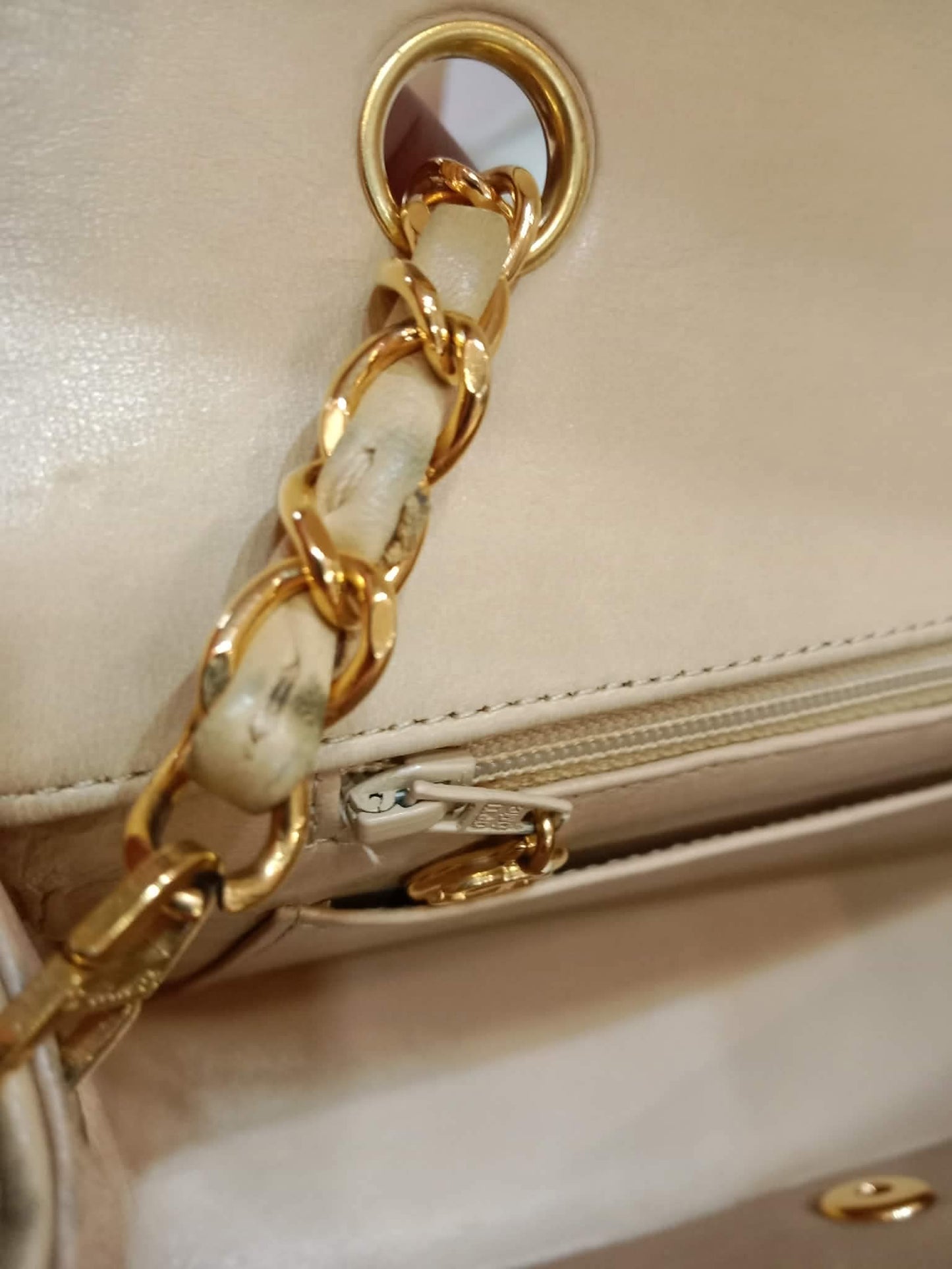 Chanel Diana Beige Lambskin Series 2